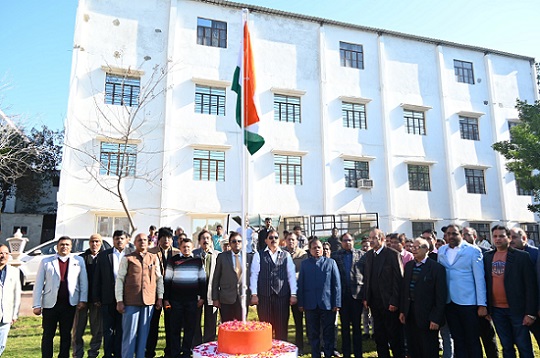 Republic day at K.M. University, Mathura. (2025)